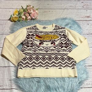 Maruchan Ramen Fair Isle Sweater sz L